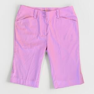 Nike Golf Fit Dry Performance Bermuda Shorts Women's Size 6 Pink Pockets Stretch